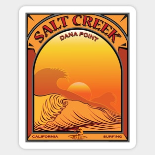 Salt Creek Dana Point California Surfing Sticker